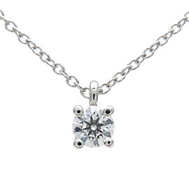 Tiffany & Co. Solitaire Diamond Necklace Platinum
