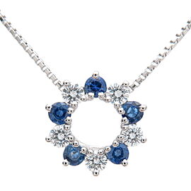 TASAKI Diamond Sapphire Necklace Platinum
