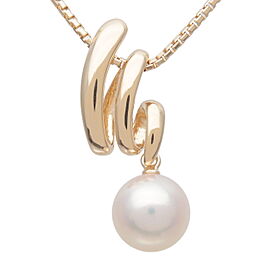 TASAKI Pearl Necklace K18YG 750YG Yellow Gold Pearl Diameter 8.4mm