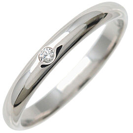Cartier Wedding Ring 1P Diamond PT950 Platinum