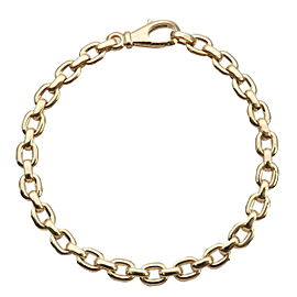 Authentic Cartier Meplat Chain Bracelet K18YG 750YG Yellow Gold Calcier Used F/S