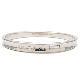 Authentic Tiffany&Co. 1837 Narrow Bangle Bracelet Silver 925 Used F/S
