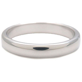 Authentic Tiffany&Co. Classic Band Ring PT950 Platinum US5 HK10.5 EU49 Used F/S