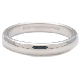Authentic Tiffany&Co. Lucida Band Ring PT950 Platinum US7 HK15 EU54 Used F/S
