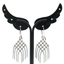 Authentic Tiffany&Co. Fringe Earrings K18WG 750WG White Gold Used F/S