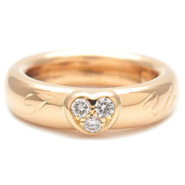 Authentic Tiffany&Co. Friendship Ring 3P Diamond Ring Yellow Gold US5 Used F/S