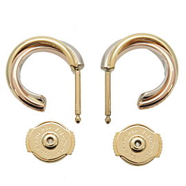 Authentic Cartier Trinity Earrings K18 Yellow Gold White Gold Pink Gold Used F/S