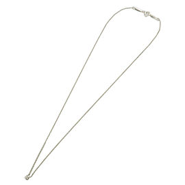 Authentic Tiffany&Co. By The Yard 1P Diamond Necklace Silver 925 Used F/S