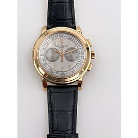 Patek Philippe Chronograph Silver Dial 18K Rose Gold 42mm