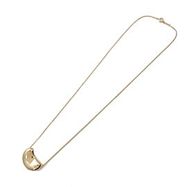 Authentic Tiffany&Co. Bean Necklace Medium K18YG 750YG Yellow Gold Used