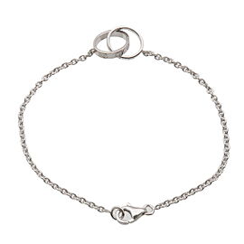 Authentic Cartier Baby Love Bracelet K18WG 750WG White Gold Used F/S