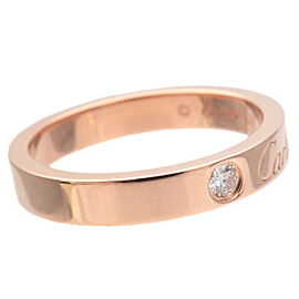 Authentic Cartier Engraved 1P Diamond Ring