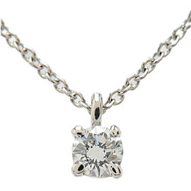 Authentic Tiffany&Co. Solitaire 1P Diamond Necklace