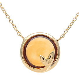 Authentic Tiffany & Co. Olive Leaf Citrine Necklace