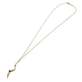 Authentic Tiffany&Co. Frank Gehry Orchid Drop Necklace K18YG 750YG Used F/S