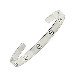 Cartier 18K Whiite Gold Love Cuff