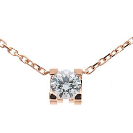Cartier C de Cartier Diamond Necklace Rose Gold