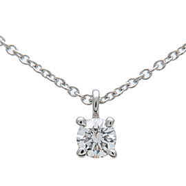 Tiffany & Co. Solitaire Diamond Necklace Platinum