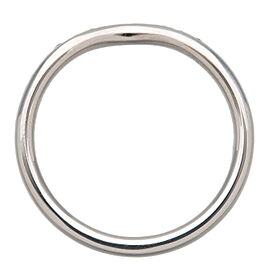 Auth Tiffany&Co. Curved Band Ring 9P Diamond PT950 Platinum #