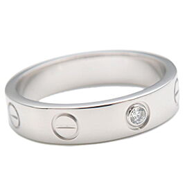 Cartier Mini Love 1P Diamond Ring K18WG White Gold