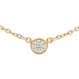 Tiffany & Co. By the Yard 1P Diamond Necklace 0.08ct K18YG