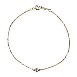 Tiffany & Co. By the Yard 1P Diamond Bracelet 0.05ct K18 Yellow Gold