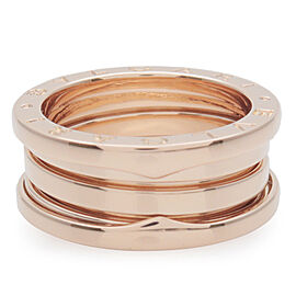 BVLGARI B-Zero1 Ring 3 Band K18PG 750PG Rose Gold