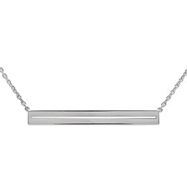 Mauboussin Bar Diamond Necklace K18WG 750WG White Gold