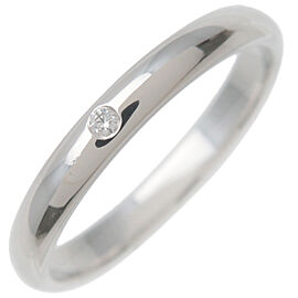 Cartier Wedding Ring 1P Diamond PT950 Platinum
