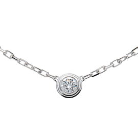 Cartier Diamant Légers SM 1P Diamond 0.09ct Necklace