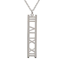 Tiffany&Co. Atlas Open Bar Necklace K18WG 750WG White Gold