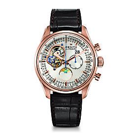 ZENITH Chronomaster Grande Date 18.2160.4047/01.C713 Brown Alligator 45mm Mens Watch