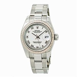 Rolex Datejust 179174 Womens Automatic Watch White Dial Stainless Steel 26mm