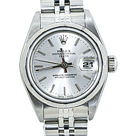 Rolex Date 69190 Silver Dial Jubilee Stainless Automatic Womens watch 26MM