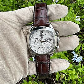 Tag Heuer Monza Cr2114-0 White Dial Stainless Steel Chronograph Men's Watch
