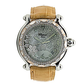 Chopard Happy Sport 28/8946 Snowflake Lady Watch Factory Diamond Bezel 38mm