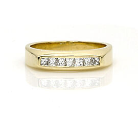 Men's Princess-Cut Diamond Channel Band Ring