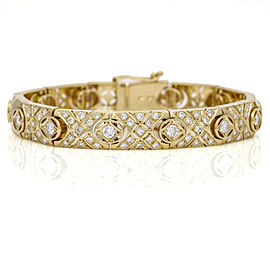 Women's Diamond Statement Bracelet in 18k Yellow Gold