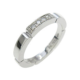Cartier 18K White Gold And Myon Phantele Ring Size 4.5