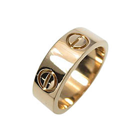 Cartier 18K Rose Gold Motive Love Ring 4