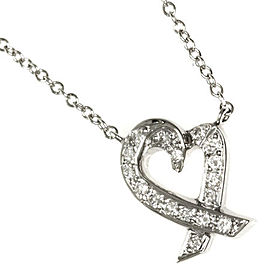 Tiffany & Co. PT950 Platinum Loving Heart Necklace