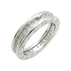 Bulgari 18K White Gold Zero1 1 Band Ring