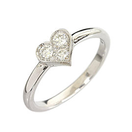 Tiffany & Co. Pt950 Platinum Heart Diamond Ring