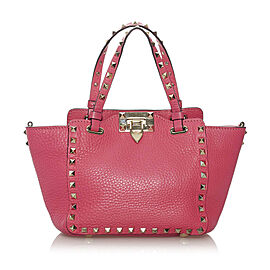 Valentino Rockstud Leather Satchel