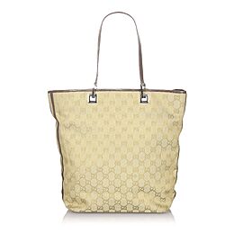 Gucci GG Canvas Web Tote Bag