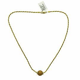 Invisible Set 8.50 Yellow Sapphire 0.18 CT Diamonds 14K Yellow Gold Necklace 16"