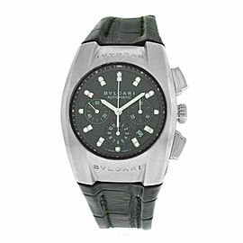 Unisex Bvlgari Bulgari Ergon L6452 Steel Chrono Diamond Automatic 35MM Watch