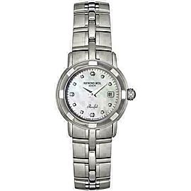 Ladies Raymond Weil Parsifal 9441-ST-97081 Steel Diamond MOP Quartz 28MM Watch