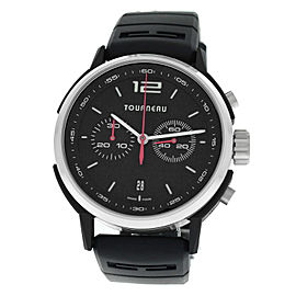 Tourneau TNY Chronograph TNY440302002 Men's Steel PVD 44MM Automatic Watch