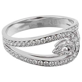 Fred of Paris Lovelight Platinum 0.86ct F-VS1 Diamond GIA Certified Ring